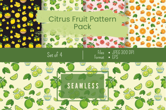 Download Citrus Fruit Pattern Pack - Premium Resources