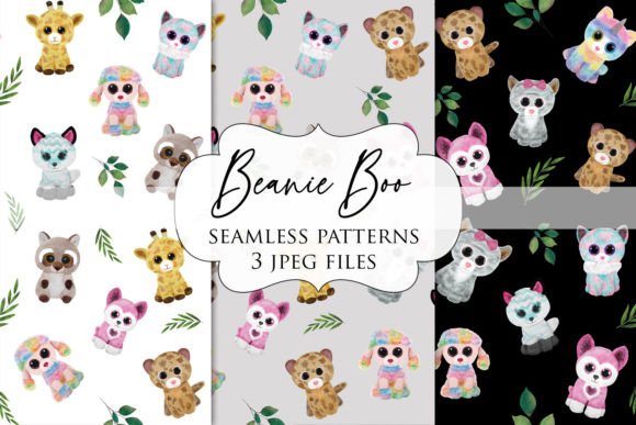 Download Beanie Boo Seamless Digital Pattern - Premium Resources